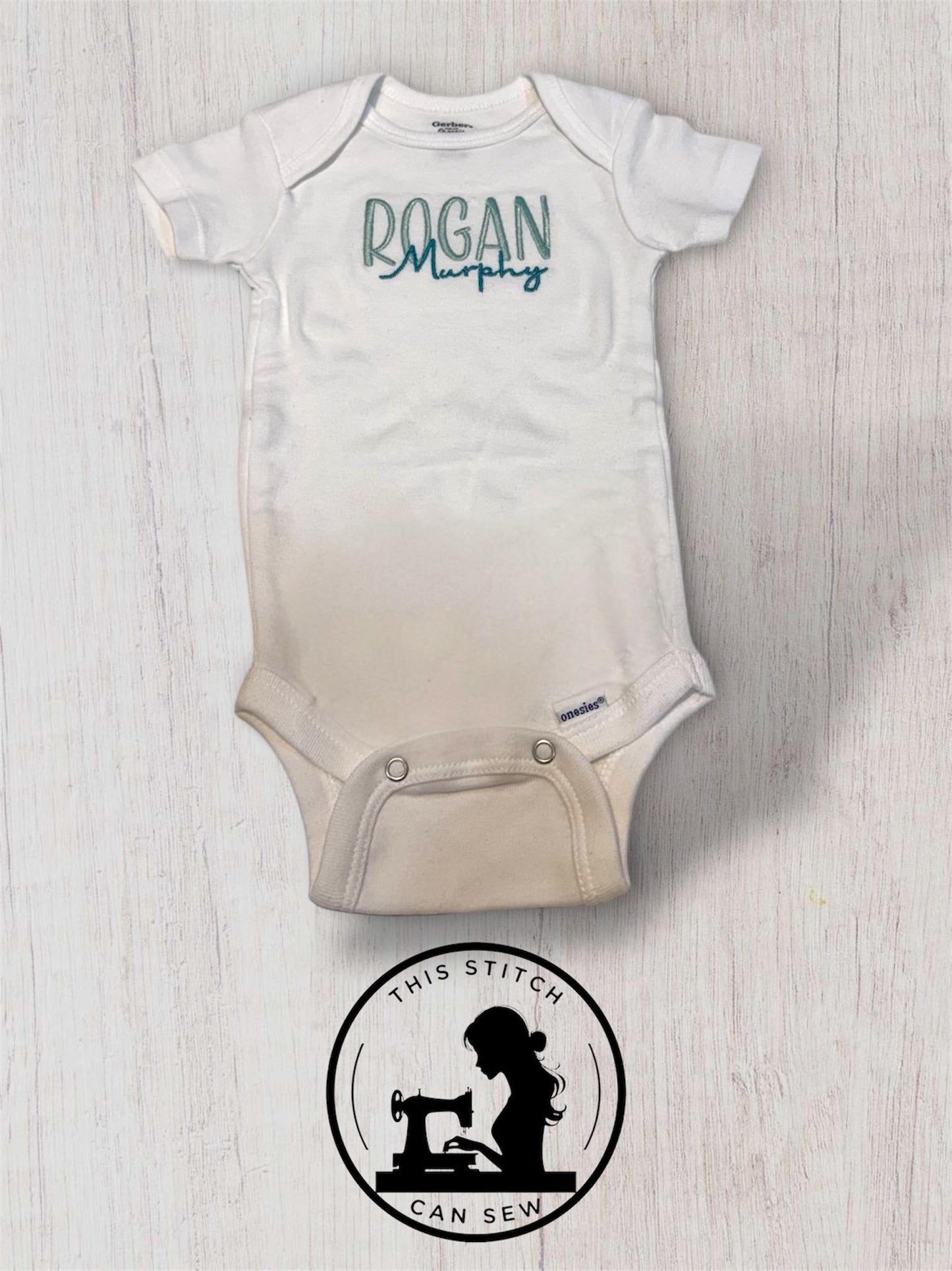 Personalized Embroidered Baby Bodysuit