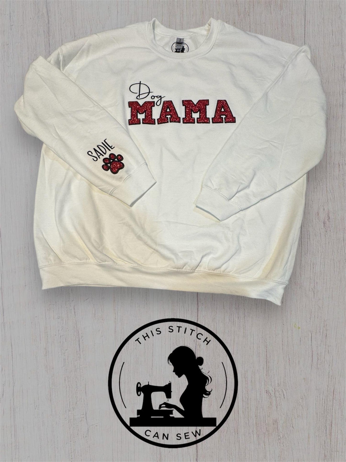 Pet Parent Glitter Applique Sweatshirt