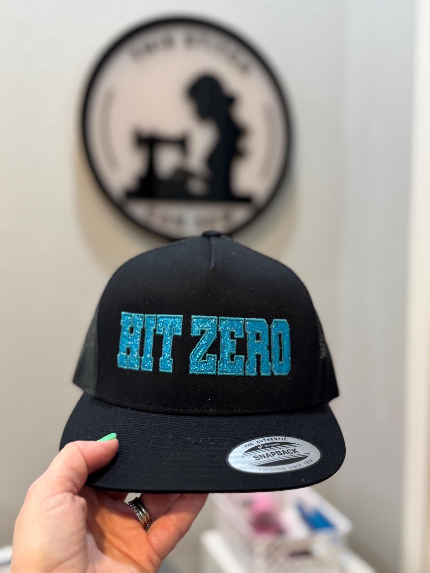 Custom Glitter Vinyl Trucker Hat
