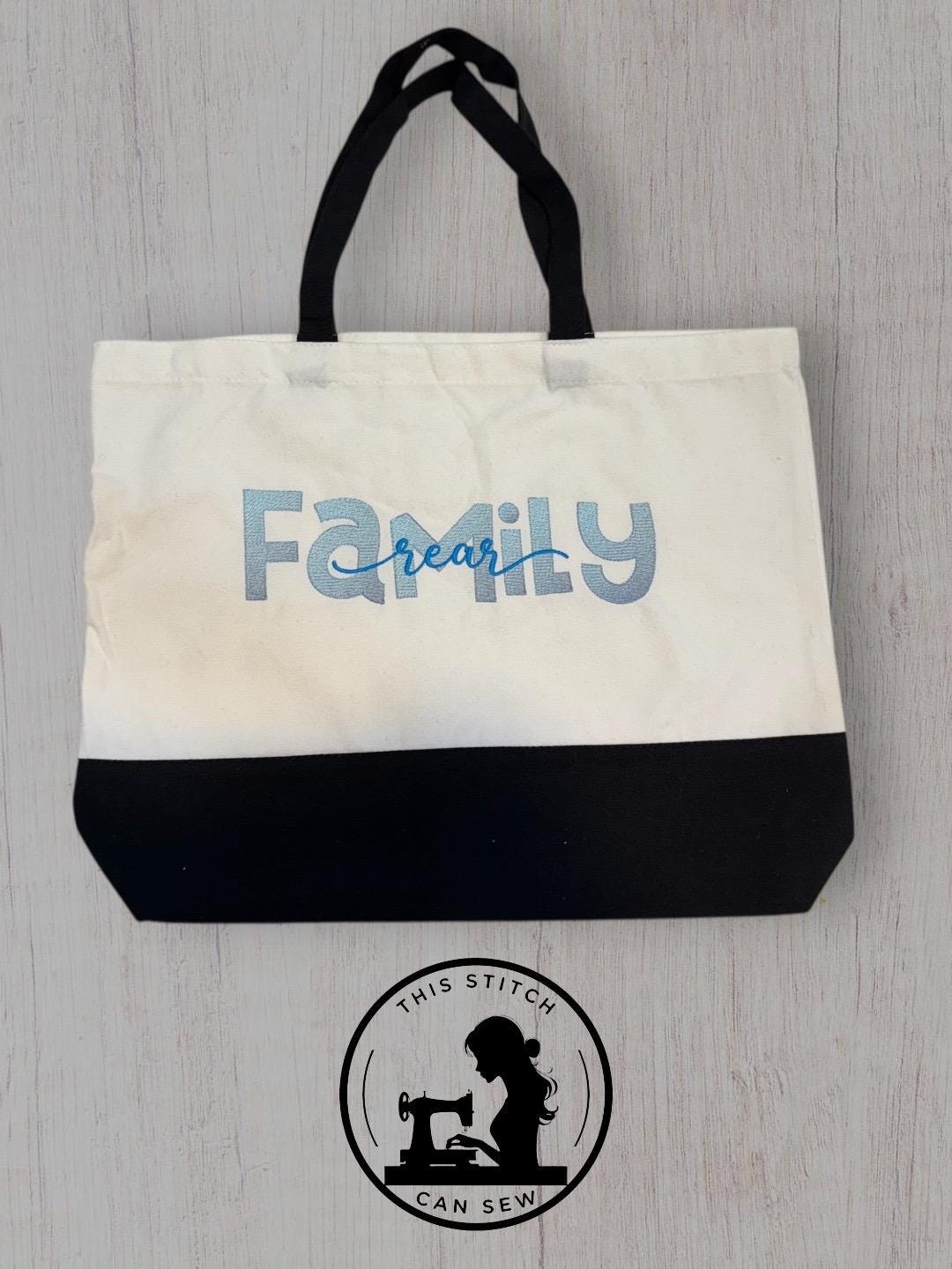 Personalized Ombre Gradient Tote Bag