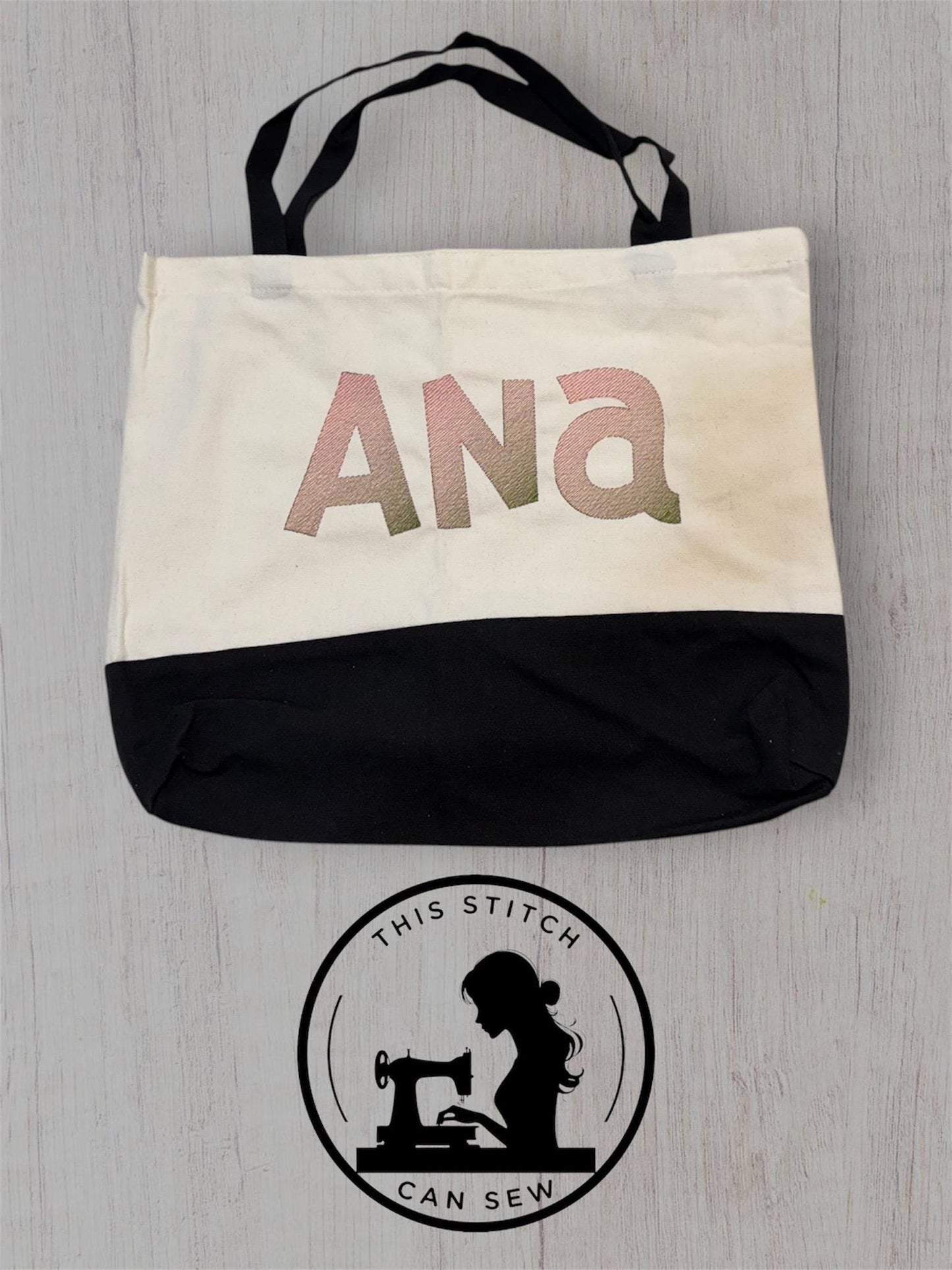 Personalized Ombre Gradient Tote Bag