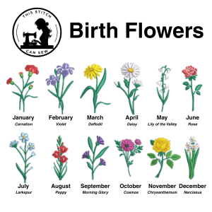 Family Birth Flower Tote Bag