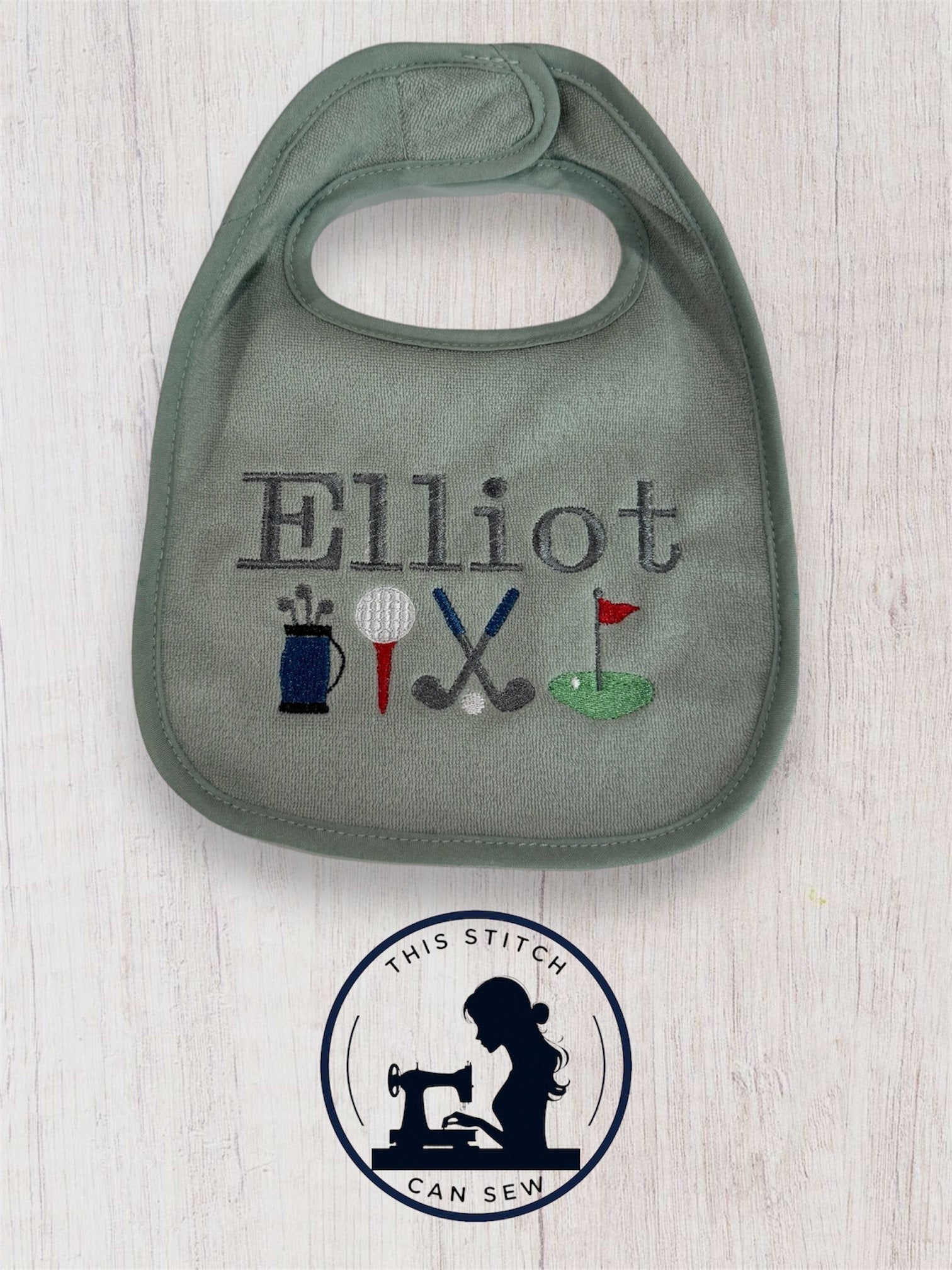 Personalized Custom Bib – This Stitch Can Sew