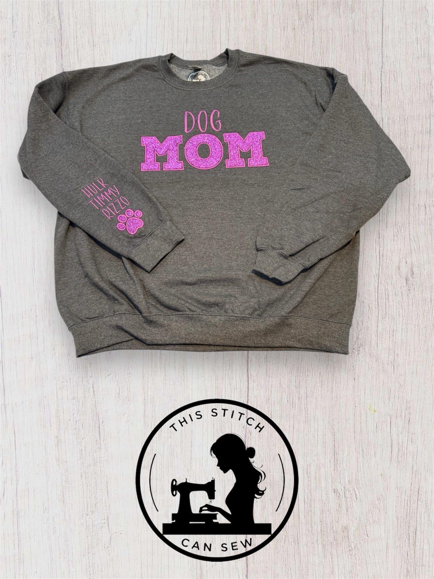 Pet Parent Glitter Applique Sweatshirt