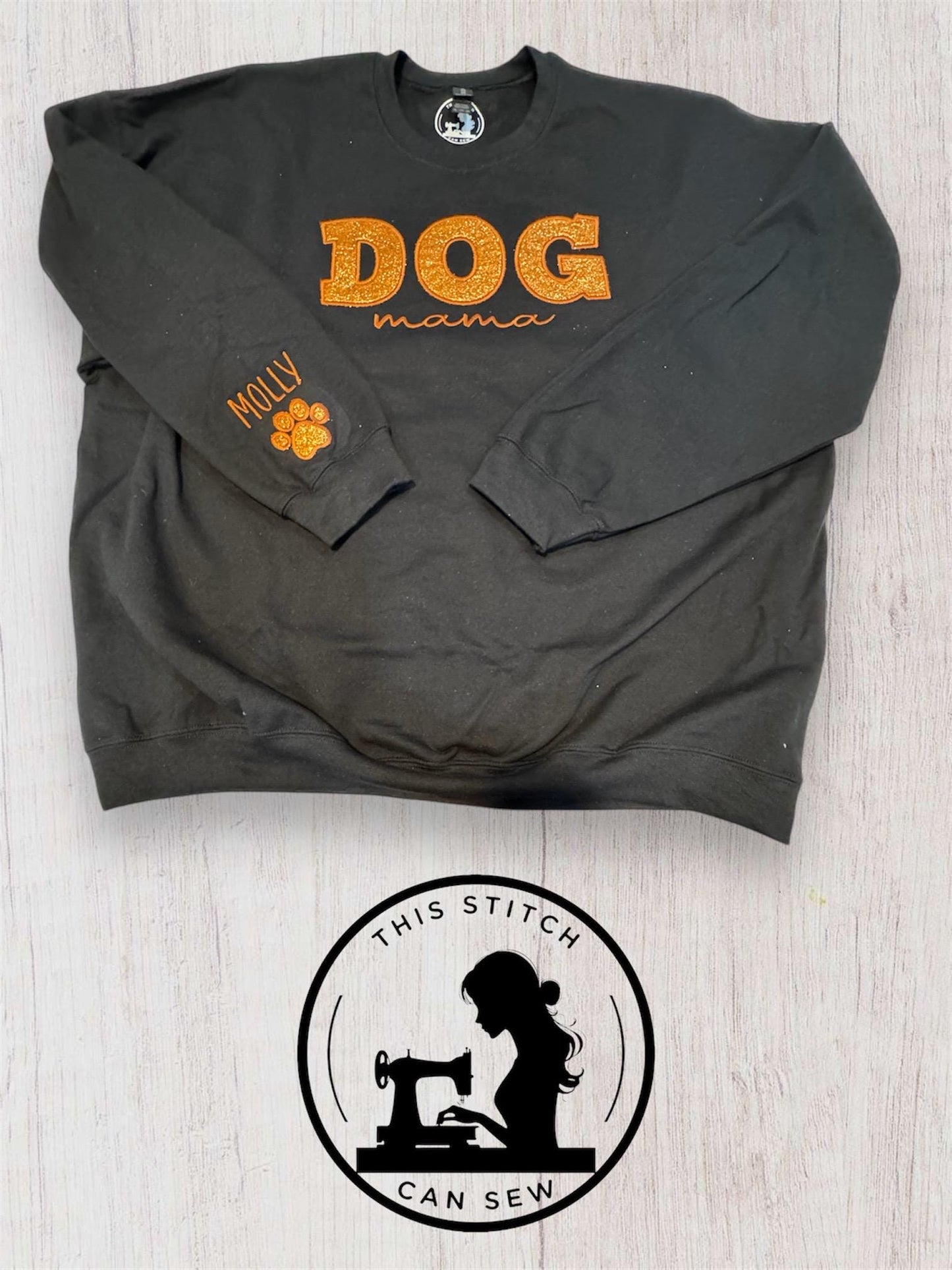 Pet Parent Glitter Applique Sweatshirt